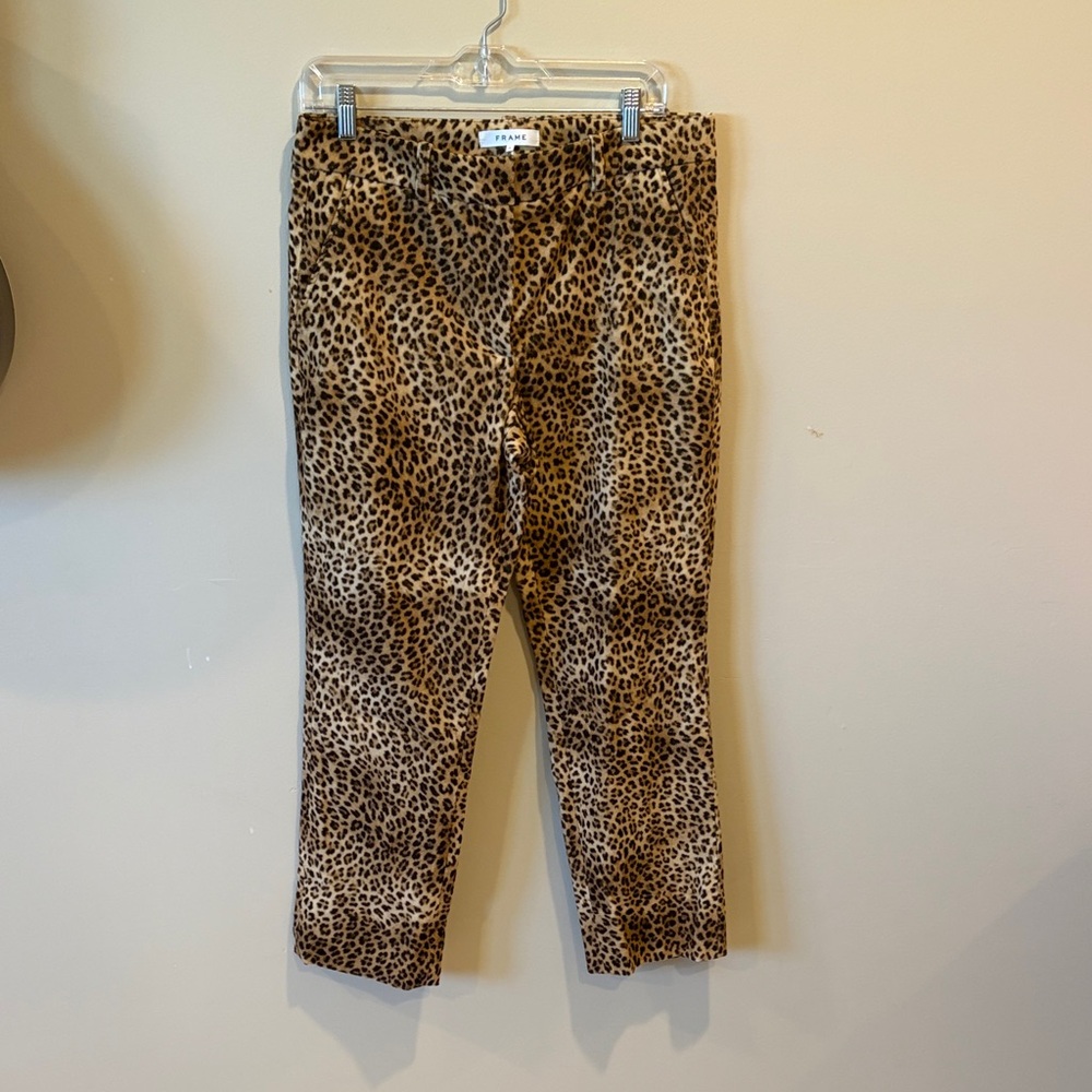 Frame Leopard Print Pants